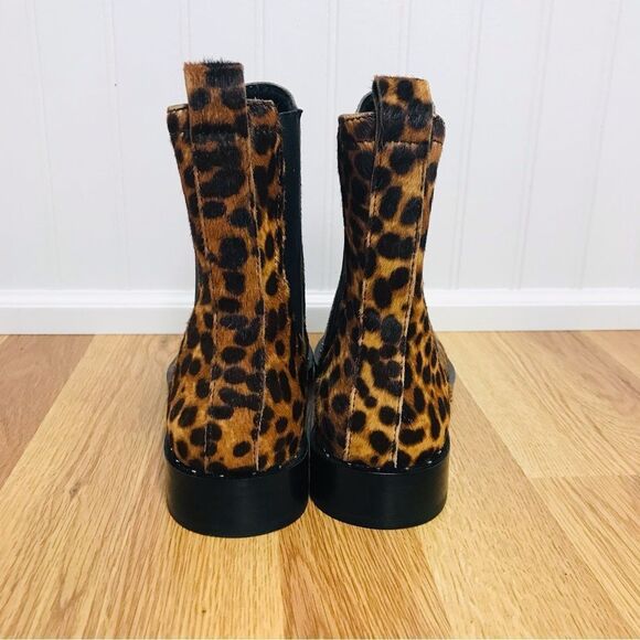 REBECCA MINKOFF Leopard Print Cowhide Chelsea Ankle Boot‎ Booties Size 6.5 New - Picture 6 of 14